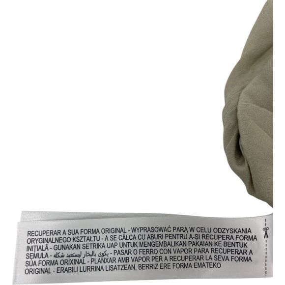 Massimo Dutti Womens Boxy Shirt blouse XS Green Flowing wide sleeve 5115/577 NWT - Picture 7 of 13